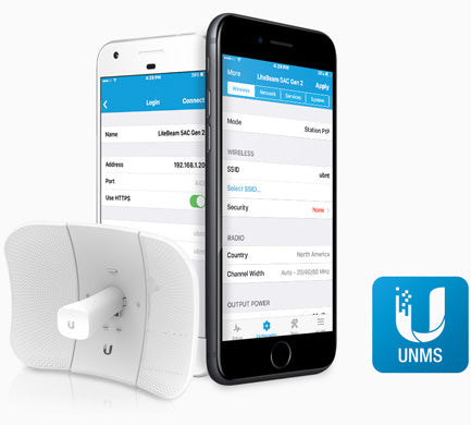 Ubiquiti airMAX LiteBeam AC 5GHz Bridge LBE-5AC-Gen2 Ubiquiti airMAX LiteBeam AC 5GHz Bridge LBE-5AC-Gen2